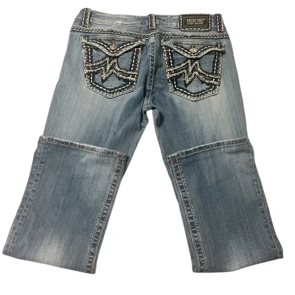 Miss Me denim brand Irene Boot Blue Jeans - Picture 5 of 7